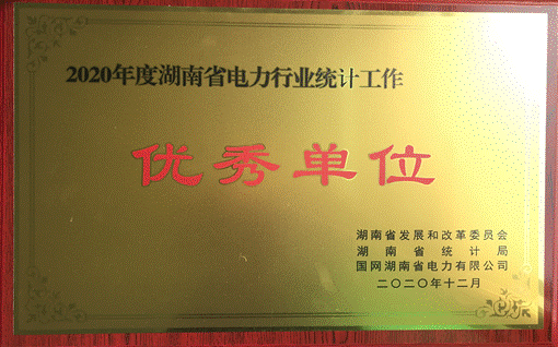 湖南發(fā)展集團(tuán)股份有限公司株洲航電分公司榮獲“2020年度湖南省電力行業(yè)統(tǒng)計(jì)優(yōu)秀單位”稱號